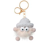 Porte-Clés de Pompons, Porte Clé Pompon Pendentif en Fourrure Mignon Porte-Clés De Voiture Porte Clés en Peluche Boule De Fourrure pour Femmes Filles Sac À Main Pendentif Cadeau