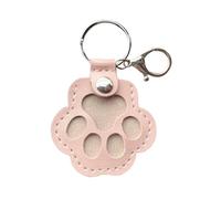 Porte-clés de rangement en fourrure de chien, joli porte-clés souvenir en cuir pour poils d'animaux domestiques, collection commémorative, cadeau commémoratif pour sac, sac à main, breloque patte de