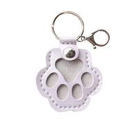 Porte-clés de rangement en fourrure de chien, joli porte-clés souvenir en cuir pour poils d'animaux domestiques, collection commémorative, cadeau commémoratif pour sac, sac à main, breloque patte de