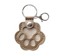 Porte-clés de rangement en fourrure de chien, joli porte-clés souvenir en cuir pour poils d'animaux domestiques, collection commémorative, cadeau commémoratif pour sac, sac à main, breloque patte de