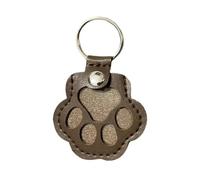 Porte-clés de rangement en fourrure de chien, joli porte-clés souvenir en cuir pour poils d'animaux domestiques, collection commémorative, cadeau commémoratif pour sac, sac à main, breloque patte de