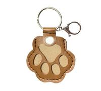 Porte-clés de rangement en fourrure de chien, joli porte-clés souvenir en cuir pour poils d'animaux domestiques, collection commémorative unique, cadeau commémoratif pour sac, sac à main, breloque