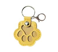 Porte-clés de rangement en fourrure de chien, joli porte-clés souvenir en cuir pour poils d'animaux domestiques, collection commémorative, cadeau commémoratif pour sac, sac à main, breloque patte de