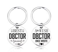 Porte-clés de remerciement pour docteur, cadeau de remerciement pour femme, homme, médecin, cadeau de remise de diplôme pour étudiants en médecine, cadeau de Noël, d'anniversaire pour médecins, cadeau