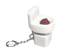 Porte-clés de Sac - Décorations Rigolotes Porte-clés en Forme de Toilettes | Chaînette Clé - Pour Femmes Hommes - Déco Sac à Main Portefeuille à Dos Maison Voyage