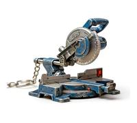 Porte-clés de scie à onglet, pour clés en acrylique industriel 2D, breloque portable pour sac avec fonction de coupe | pour décoration de charpentier, portefeuille et sac