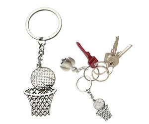 Porte-clés de sport de basket-ball, Porte-clés créatifs de basket-ball 3D, de sport en trois dimensions créatifs Souvenir de voiture décoration à suspendre accessoires de sac à dos breloque