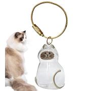 Porte-clés De Stockage De Poils D'animaux De Compagnie - Résistant À L'abrasion, Portable Et Lisse, Portee-clés Souvenir En Fourrure D'animaux De Compagnie, Pendentif Transparent | Porte-souvenir Comm