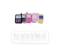Porte-clés de téléphone en résine époxy de Silicone, sables mouvants, moules Shaker, accessoires de bijoux, pendentif porte-clés fait à la main pour les amateurs, moules de téléphone