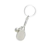 Porte-clés de tennis, porte-clés de tennis mignon, porte-clés de raquette de tennis - Porte-clés érotique exquis porte-clés divisé sport, porte-clés léger pour l'équipe de passionnés de sport de