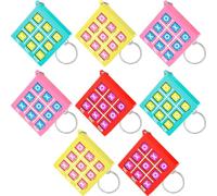 Porte-Clés de Tic Tac Toe pour Enfants de 8 à 12 Ans Porte-Clés en Plastique pour Clip de Sac à Dos Faveurs de Fête d'Anniversaire pour Garçon Fille
