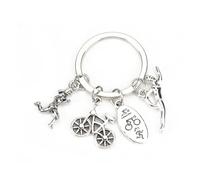 Porte-clés de triathlon pour femme et amie, breloques uniques pour cyclisme, course, natation, anniversaire, voyage, enseignant, petite amie, inspirant, retraite, remerciement, cadeaux de vacances