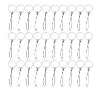 Porte clés de type anneau ouvert avec cordons en nylon pour clé USB, lecteurs MP3, MP4, localisateur de clés et badge pour carte d'identité lot de 50