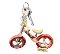 Porte-clés de vélo - Vélo en plastique 4,6 x 3,3 pouces, coffret cadeau robuste, accessoires modulaires pour motos tout-terrain | Processus d'assemblage individuel et pendentif polyvalent pour sacs et