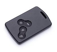 Porte - clés de Voiture ABS 4 Boutons Carte de Voiture Couvercle Coque Capturer pour Renault Duster Captur Clio Logan Megane 1 2 3 Koleos Card Scenic Card Auto Fit pour Accessoires de Voiture