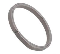 Porte-clés de voiture en alliage avec boucle - Léger - Texture titane - Résistant à l'acide - Non conducteur thermique - Trois tailles - Bleu, violet, gris - Pour homme et femme - Usage quotidien