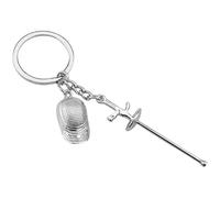 Porte-clés De Voiture en Alliage Zinc, Pendentifs Culture D'escrime