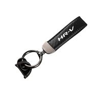 Porte-clés de voiture en cuir,pour Honda HRV HR-V GH RU Portable Multifonction Esthétique Durable Porte-clés de voiture Accessoires,Black