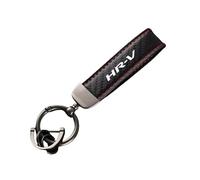 Porte-clés de voiture en cuir,pour Honda HRV HR-V GH RU Portable Multifonction Esthétique Durable Porte-clés de voiture Accessoires,Red