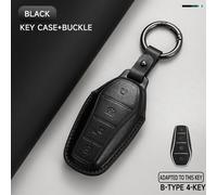 Porte-Clés De Voiture En Métal En Cuir Pour Byd Song Plus Atto 3 Han Ev Tang Dm Qin Seal Doldave,Étui À Télécommande,Porte-Clés,Accessoires - Type D-Black Keychain