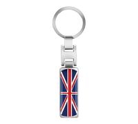 Porte-Clés De Voiture Époxy 3D,Belles Rayures De Riz Drapeau Britannique Fob,Moto Emblème Badge Ornements Artisanat Modification Automobile Mode Accessoires Décoration Bijoux Cadeaux,Image,1.