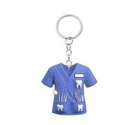 Porte-clés de voiture inspiré du personnel de médecine - Design double face - Résistant à la décoloration - Pour un usage quotidien - Breloque à suspendre - Décoration de voiture d'infirmière mignonne
