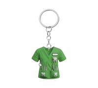 Porte-clés de voiture inspiré du personnel de médecine - Design double face - Résistant à la décoloration - Pour un usage quotidien - Breloque à suspendre - Décoration de voiture d'infirmière mignonne