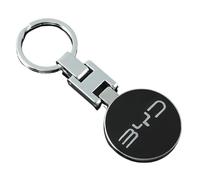 Porte-clés de voiture Métal,pour BYD Tang F3 E6 Atto Yuan Plus Song Max F0 G3 I3 Ea1 2din Portable Multifonction Esthétique Durable Porte-clés de voiture Accessoires,Black