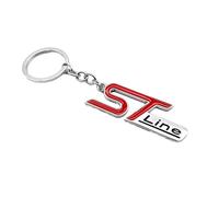 Porte clés de Voiture Porte-clés Accessoires Compatible avec pour Ford St Line Focus Fiesta EcoSport Escort Fine - métallique - Cadeaux d'amateur de Voiture,S-H