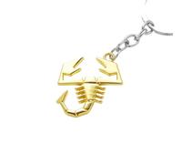 Porte-Clés de Voiture pour Abarth 500e 2023-, Auto Porte Clef Clés de Voiture Clé avec Boucle Anti Perte Gifts Accessoire,Gold