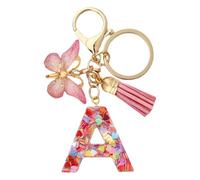 Porte-clés de voiture pour femmes,Porte-clés de voiture avec lettre initiale | Porte-clés mignon avec lettres porte-clés, pendentif pour sac à dos