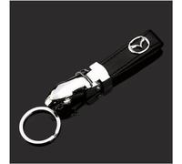 Porte-clés de Voiture pour Mazda MX-5 MX-30, Utilisé pour Les Accessoires Décoratifs de Porte-clés de Voiture à la Mode Robustes et Durables,Bla-CK-M