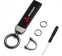 Porte-clés de Voiture pour Mitsubishi Eclipse Cross 2018-2023, Porte-Clés Personnalisé Anneaux Porte Clé Chaîn Accessoire Décoration de Voiture pour Hommes et Femmes,A