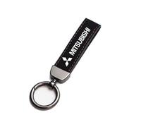 Porte-clés de Voiture pour Mitsubishi Pajero,résistant à l'usure et à la Poussière Accessoires de Clé de Voiture Pièces de Rechange Décoratives Cadeaux Personnalisés et Créatifs,Bla-CK-M