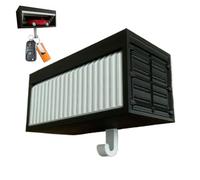 Porte-clés de voiture pour mur - organiseur de clés avec porte, support de suspension peu encombrant, solution de rangement robuste | cuisine entrée vestibule vestiaire camping-car couloir porche appa