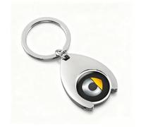 Porte-clés de Voiture pour Smart #3 AB 2023, résistant à l'usure et à la Poussière Accessoires de Clé de Voiture Pièces de Rechange Décoratives Cadeaux Personnalisés,Silver-L