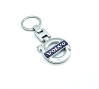 Porte-clés de Voiture pour Volvo C70 S60 V60 V70 S80 XC90, Personnalisé Anneaux Porte Clé Accessoire Cadeau Décoration pour Voiture Anneaux Porte Clef