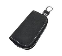 Porte-clés de voiture pratique pour clé de voiture coréenne avec fermeture éclair pour homme et femme, noir