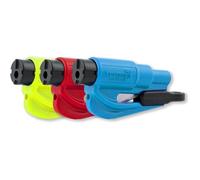 Porte-Clés de Voiture - Resqme - Pack de 3 - Outil de Sécurité 2 en 1 - Coupe-Ceinture - Brise-Vitre