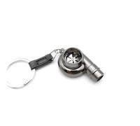 Porte-clés de voiture turbo unique avec son, mini porte-clés turbo auto, breloques de sac, pièces automobiles, pendentifs cadeaux, Noir , taille unique