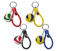 Porte-Clés De Volley-Ball 4 Pièces, Porte-Clés Pendentif, Unisexe, Porte-Clés Créatif, Porte-Clés Souvenir De Jeu, Petit Cadeau pour Les Amateurs De Volley-Ball