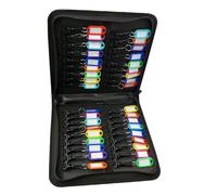 Porte-clés de voyage avec crochet en ABS et indicateurs de couleur pour agents immobiliers et spécialistes d ' affaires