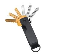 Porte-clés de voyage en métal, en acier inoxydable, décoration d'intérieur moderne, organiseur mural, porte-clés for entrée, étagère de cuisine, style industriel et minimaliste, multifonctionnel(Black