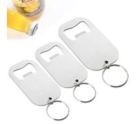 Porte-clés décapsuleur 3 pièces en acier inoxydable, 2 modèles (1 grand 1 pièce, 2 petits 2 pièces), décapsuleur de bière, tire-bouchon, pour la cuisine, le bar et le restaurant