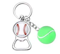 Porte-clés décapsuleur balle de tennis pour entraîneur, cadeau de tennis pour homme, garçon, cadeau d'anniversaire, de Noël pour mari, petit ami, porte-clés de tennis pour joueur de tennis, cadeau sur