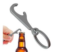 Porte-clés décapsuleur de bière - Outil de voyage en de titane, pendentif bouteille de poche en métal avec haute résistance, levier de poche léger antirouille, idéal pour les
