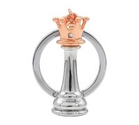 Porte-clés d'échecs pour sac ou décoration Queen King Chessman Porte-clés unique pour ami et famille, rose gold, taille unique