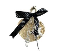 Porte-clés décoratif avec étoile tressée | Pendentif accent et note de musique pour mise à jour quotidienne du sac de transport