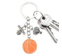 Porte-clés Décoratif de Basket-ball en Métal | Petit et Créatif pour Hommes et Femmes