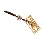 Porte-clés décoratif en métal robuste en forme de petit boulier portable pour améliorer la prospérité et attirer la richesse, b, taille unique